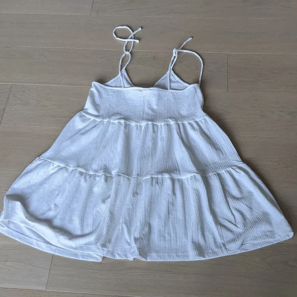 H&M white summer dress. Size small. - Picture 3 of 9